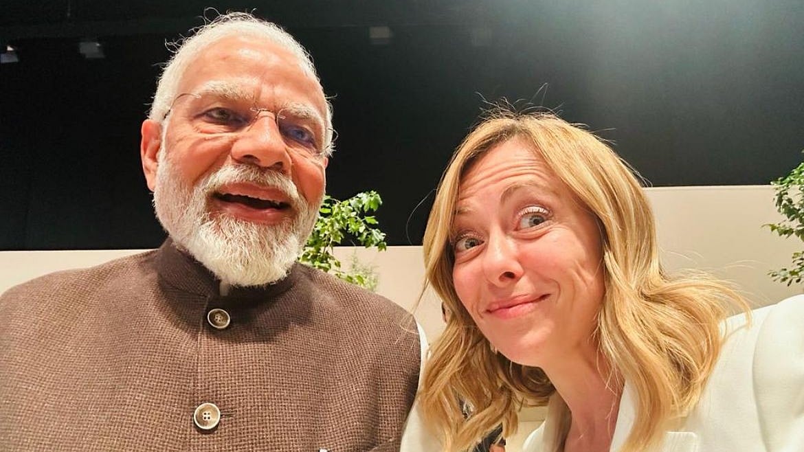 PM Modi and Italian Prime Minister Giorgia Meloni  - X